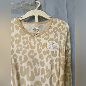 Milkberry NWT Set of 2 PC Leopard Bamboo Pajamas Loungewear 5T sensitive skin